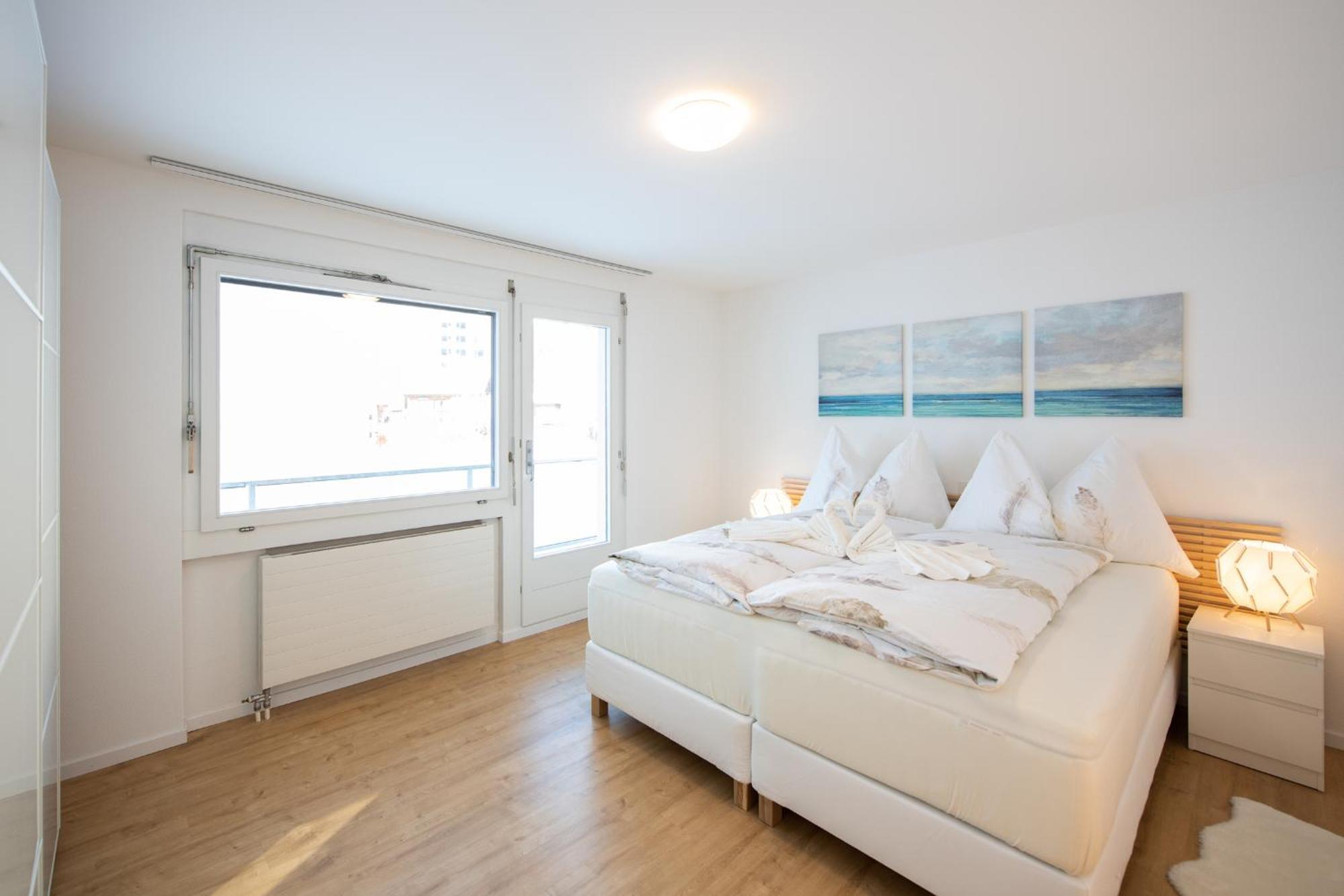 Agrimonia - Moebilierte Ferienwohnung Mit Balkon 达沃斯 外观 照片